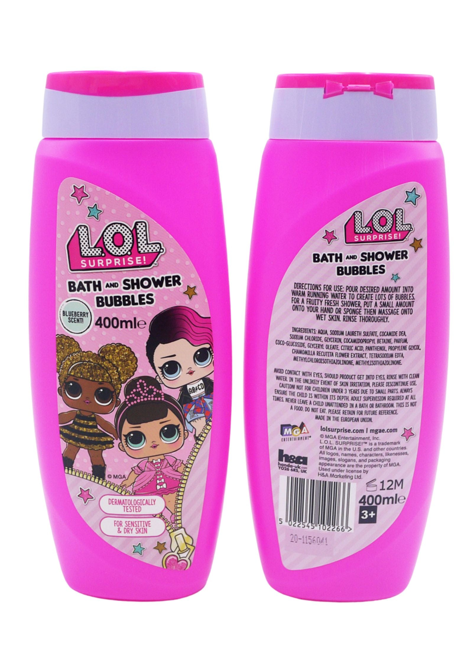 LOL Surprise Bath and Shower Bubbles 400ml LOL Surprise Bath and Shower Bubbles 400ml